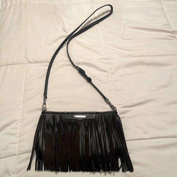 NEW! HTF Rebecca Minkoff FRINGE Crossbody!🖤 - Picture 10 of 10